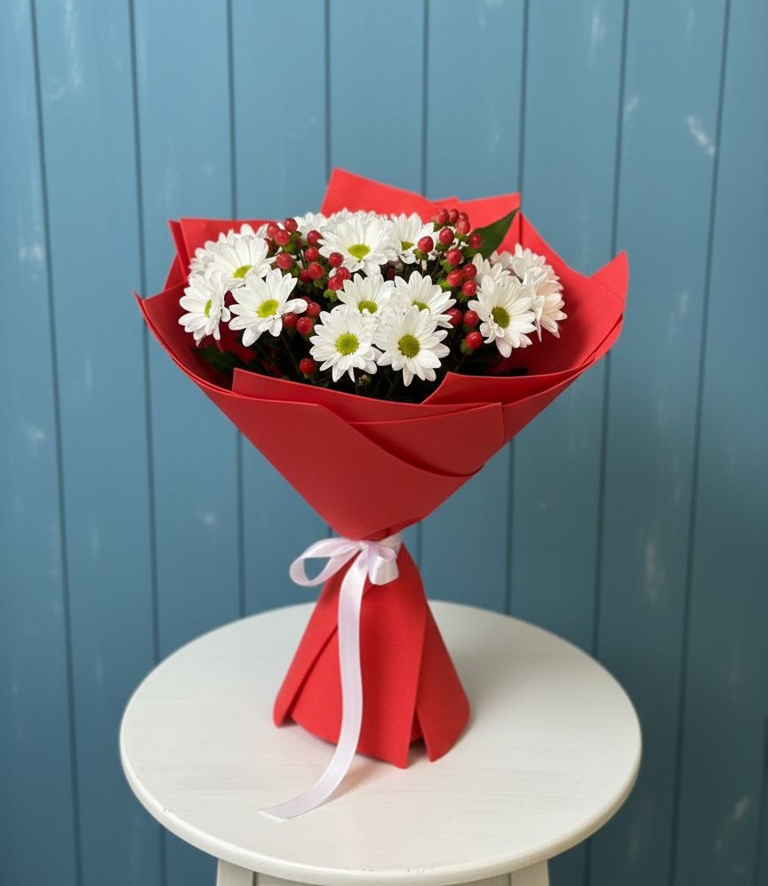 Букет цветов из: Хризантемы в Благовещенске Амурской области