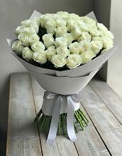 Букет 35 Белых роз в Благовещенске Амурской области