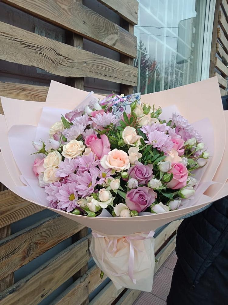 Букет цветов из: Розы и Хризантемы в Благовещенске Амурской области