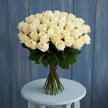 Букет 51 Белая роза Эдлесс Лав #REPLACE_PRED# Благовещенске Амурской области