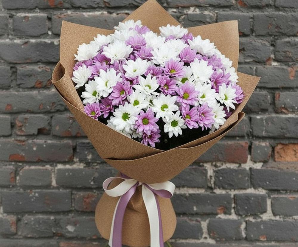 Букет цветов из: Хризантемы в Благовещенске Амурской области