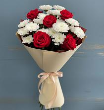 Букет цветов из:  Розы и Хризантемы в Благовещенске Амурской области