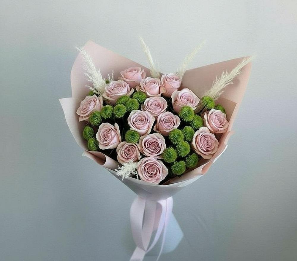 Букет цветов из: Розы и Хризантемы в Благовещенске Амурской области