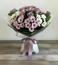 Букет цветов из:  Хризантемы и Розы в Благовещенске Амурской области