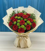 Букет цветов из:  Розы и Хризантемы в Благовещенске Амурской области