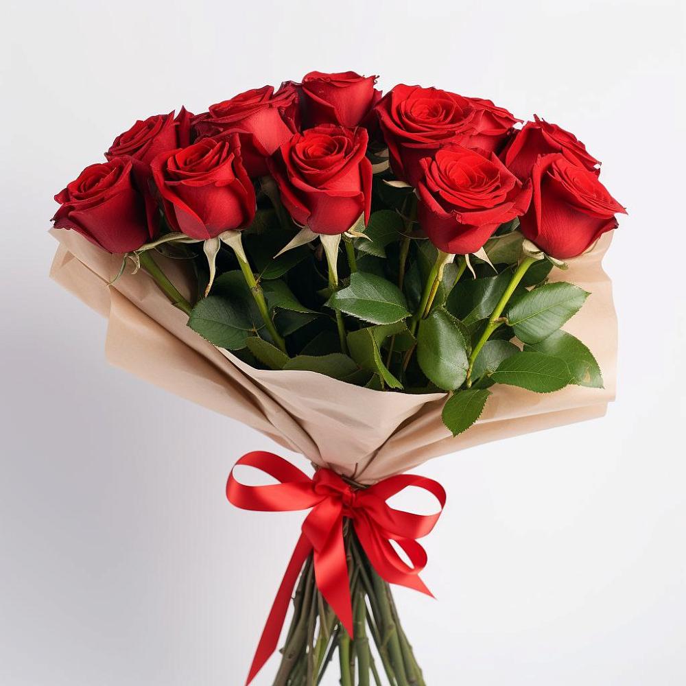 Букет 11 Красных роз Эдлесс Лав в Благовещенске Амурской области
