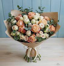 Букет цветов из:  Альстромерии и Розы в Благовещенске Амурской области